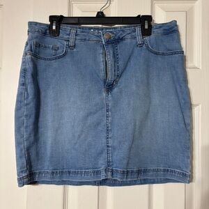 Lee Denim Jean Skirt with built in shorts, size 14
